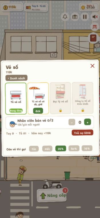 Nâng cấp quầy vé số