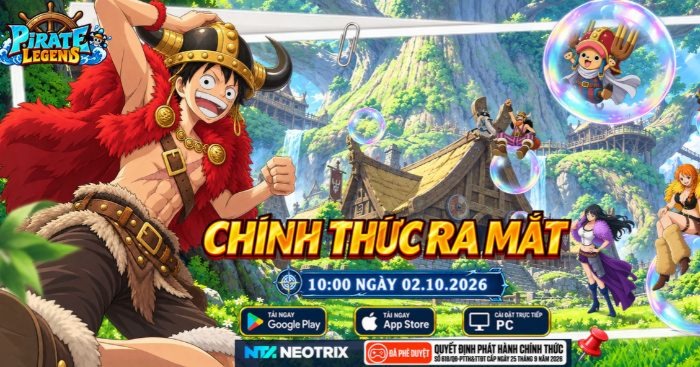 Pirate Legends: Huyền Thoại Hải Tặc * Game MMORPG cày cuốc thế giới One Piece