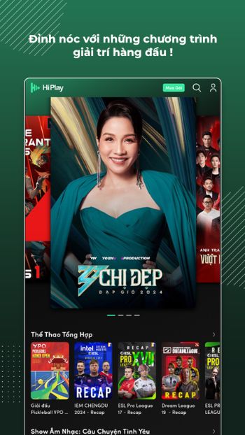 Xem những chương trình giải trí hàng đầu
