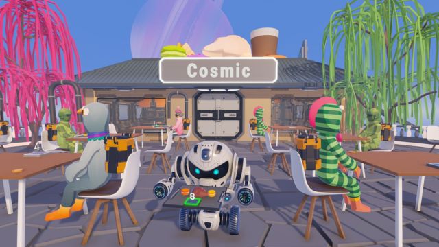 Quản lý tiệm bánh không gian trong game Cosmic Crumbs: Bakery Simulator
