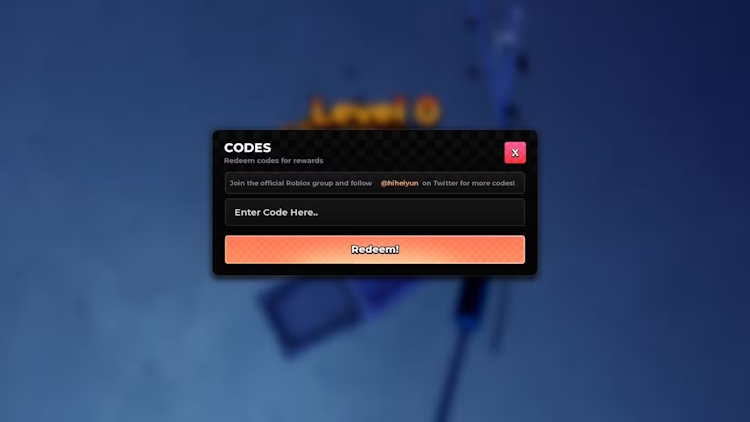 Màn hình đổi code Anime Zero