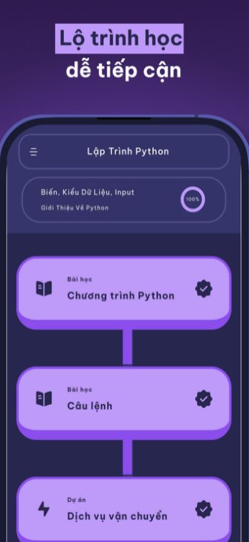 Lộ trình học dễ tiếp cận