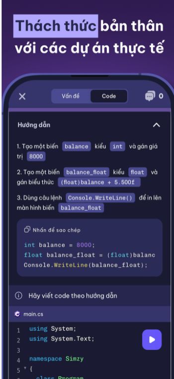 Thách thức bản thân với các dự án thực tế