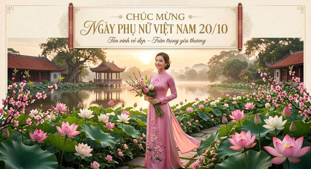 Thiệp hình áo dài Việt Nam