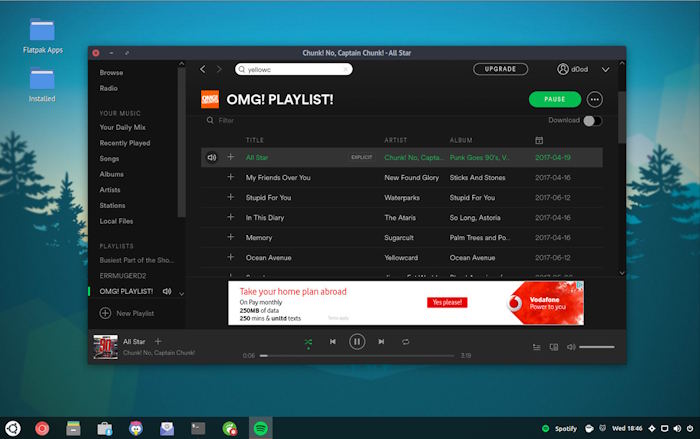 Spotify có sẵn dưới dạng ứng dụng Flatpak