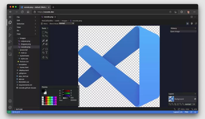 VS Code online sở hữu nhiều tính năng quen thuộc của VS Code Desktop