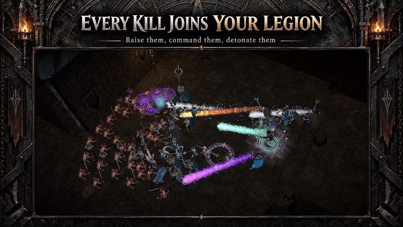 Bạn có thể hồi sinh kẻ thù thành quân đoàn xác sống trong game Necromancer: Undead Legion RPG