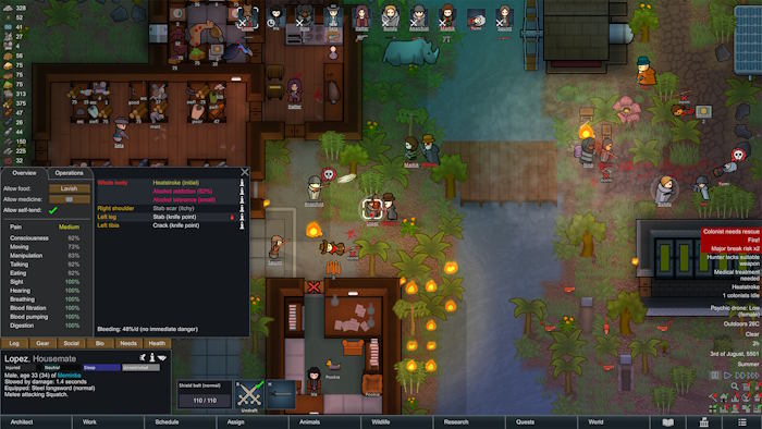 RimWorld là game mô phỏng thuộc địa chủ đề khoa học viễn tưởng