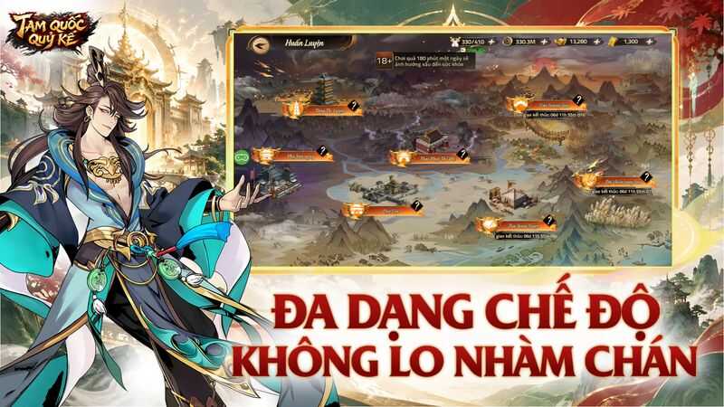 Đa dạng chế độ, không lo nhàm chán