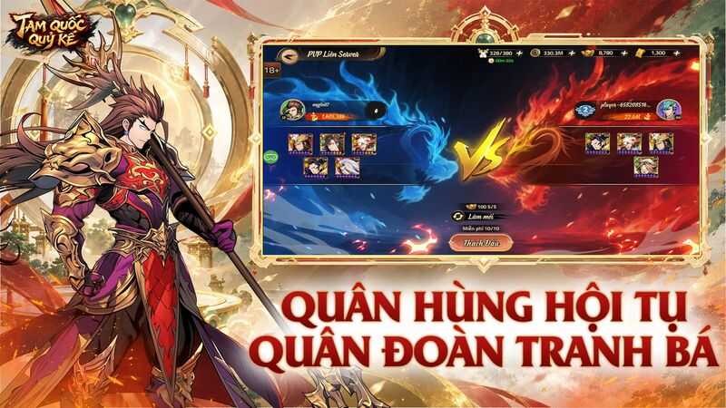 Quân hùng hội tụ, quân đoàn tranh bá