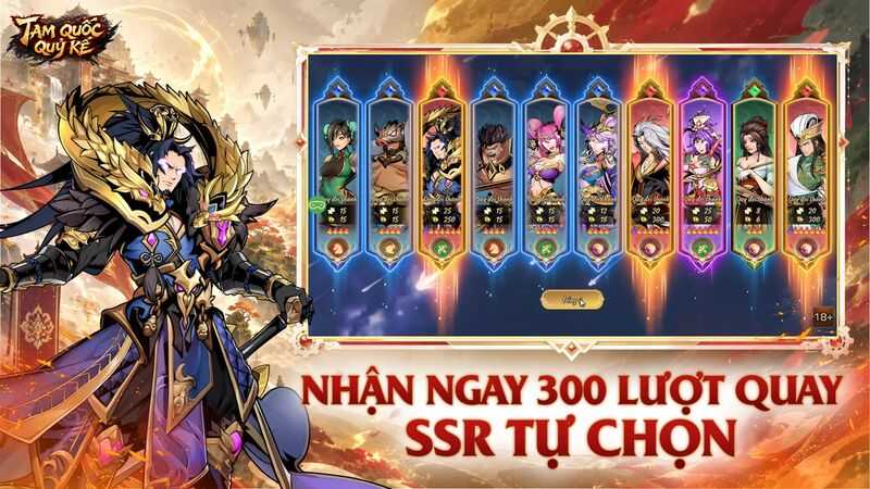 Nhận ngay 300 lượt quay SSR tự chọn