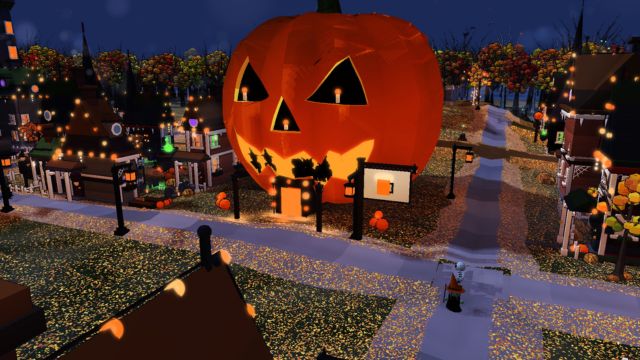 Xây dựng thị trấn Halloween ấm cúng trong game mô phỏng Howling Woods