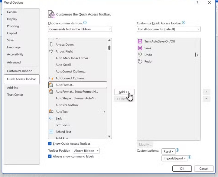 Định dạng tự động trong Microsoft Word