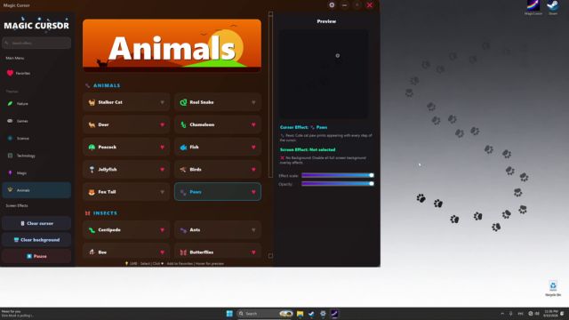 Khám phá 7 chủ đề và vô số hiệu ứng mà Magic Cursor cung cấp