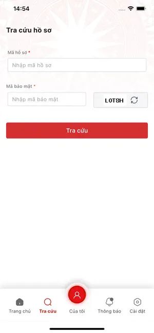 Tra cứu hồ sơ