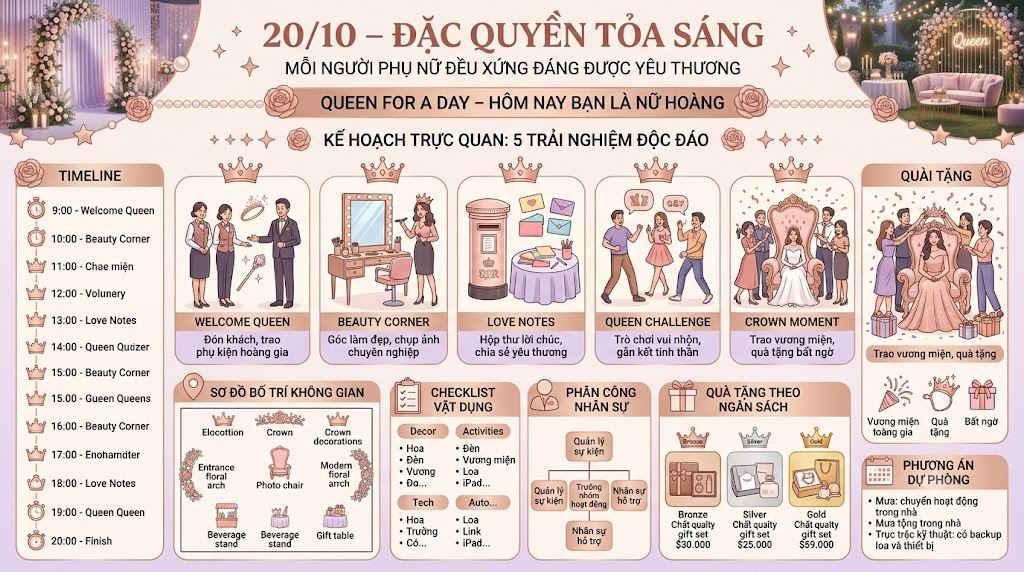 Chương trình sự kiện ngày Phụ nữ Việt Nam