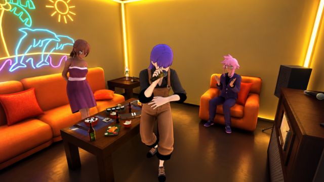 Điều hành quán hát phong cách anime trong game Karaoke x Love
