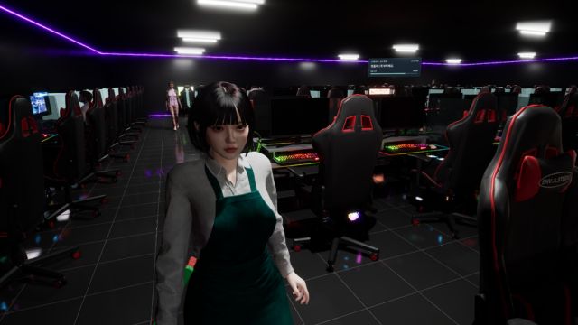 Quản lý quán net phong cách Hàn Quốc hiện đại trong game PC Cafe Simulator