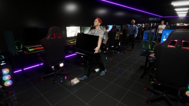 Chơi PC Cafe Simulator một mình hoặc hợp tác nhóm 8 người