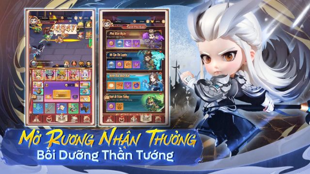 Mở rương nhận thưởng, bồi dưỡng thần tướng