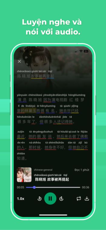 Luyện nghe với file audio