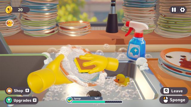 SCRUBBED là game mô phỏng rửa bát thư giãn và không áp lực