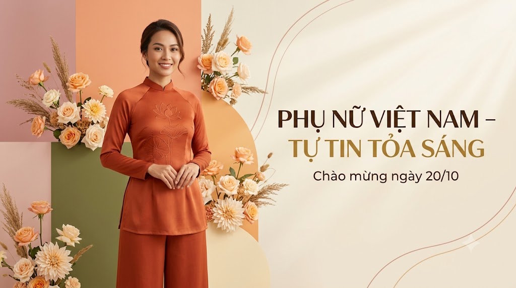 Banner 20/10 hiện đại