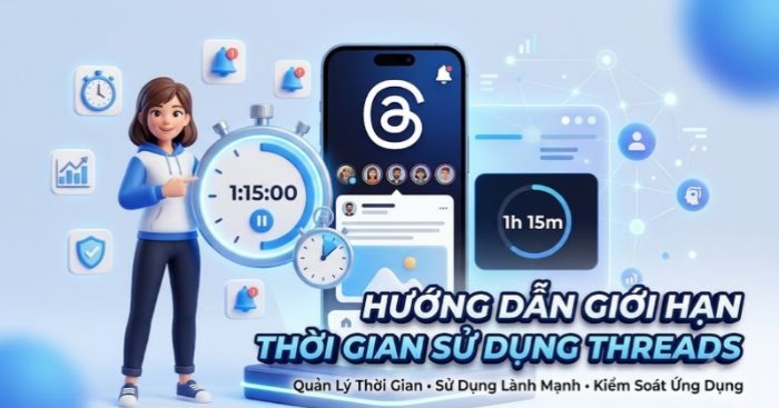 Mẹo kiểm soát thời gian sử dụng Threads