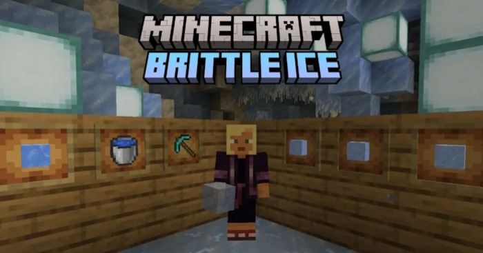 Cách có Brittle Ice trong game Minecraft