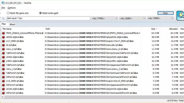 WizFile là tiện ích tìm file nhanh trên Windows