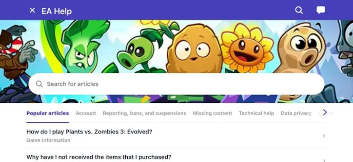 EA Help trong Plants vs. Zombies 3 Evolved