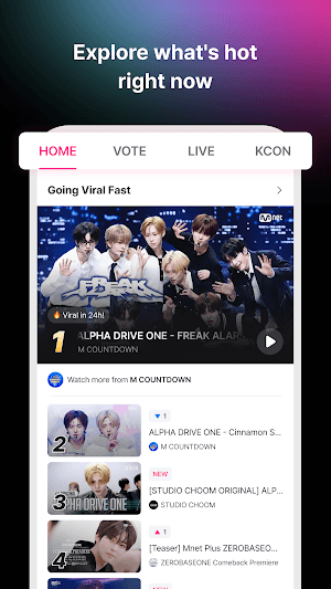 Khám phá nhiều nội dung KPOP độc quyền 