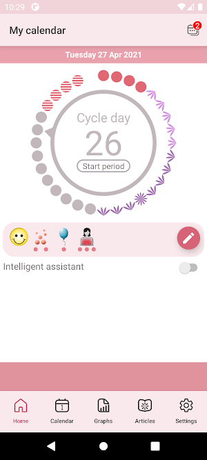 WomanLog Period Calendar là ứng dụng theo dõi chu kỳ kinh nguyệt dàn cho phái nữ