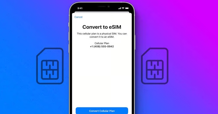 eSIM trên iPhone