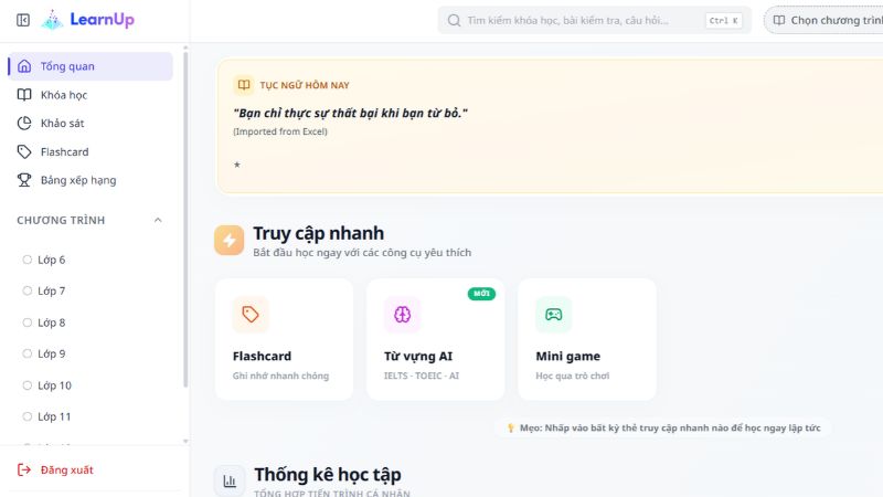 Học tập thông minh ứng dụng AI dành cho học sinh, sinh viên, giáo viên
