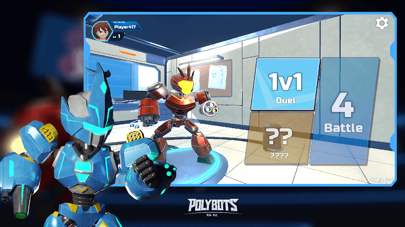 Tham gia các trận đấu đối kháng robot tối đa 4 người trong game Polybots NewAge