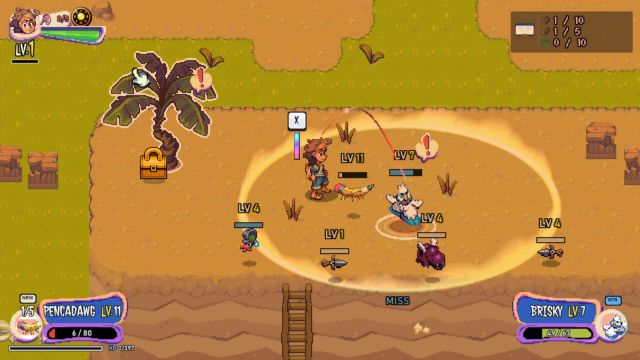 Các trận chiến trong Waveling Island game diễn ra trong thời gian thực