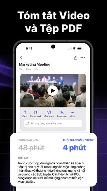 Tóm tắt video và tệp PDF