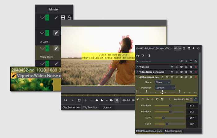 Lựa chọn từ hàng trăm hiệu ứng âm thanh và video