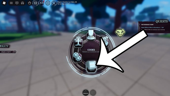 Nút code trong game
