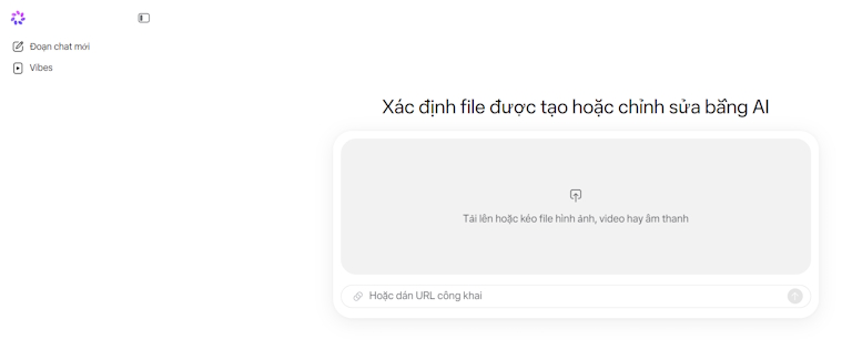 Trang phát hiện ảnh nhân tạo của Meta AI