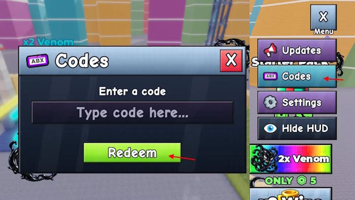 Cách đổi code +1 Venom Evolution khá đơn giản