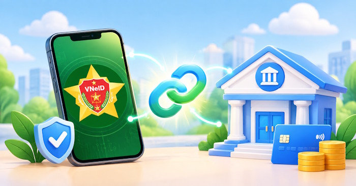Liên kết tài khoản ngân hàng với VNeID
