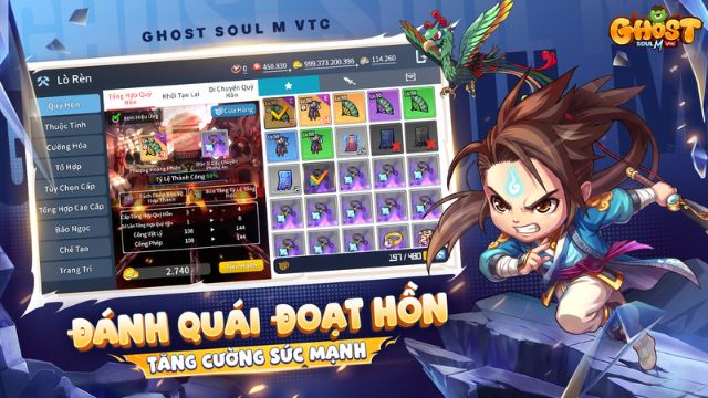 Đánh quái đoạt hồn, tăng cường sức mạnh