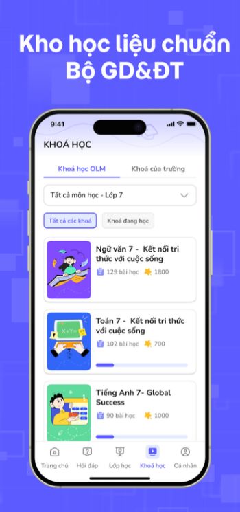 Kho học liệu chuẩn Bộ GD&ĐT