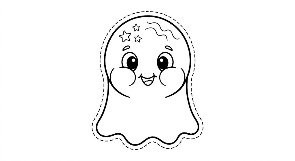 Tranh tô màu mặt nạ Halloween 13