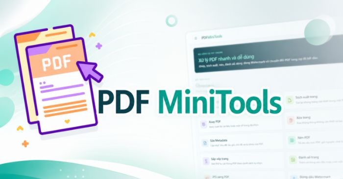 PDF MiniTools * Bộ công cụ xử lý PDF trực tuyến