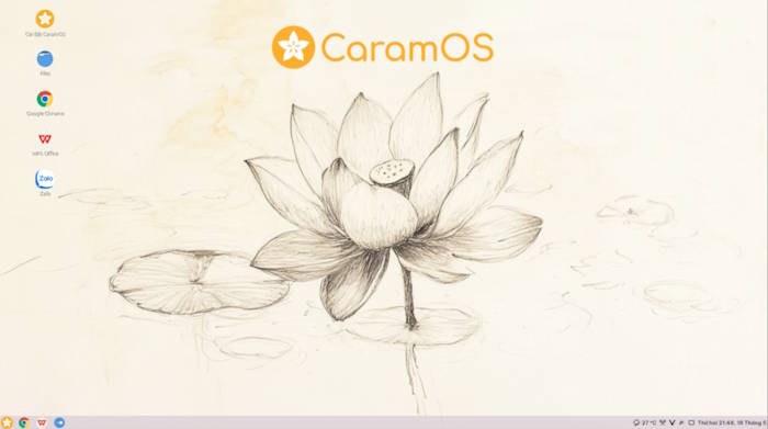 CaramOS là bản phân phối Linux hướng đến người dùng Việt