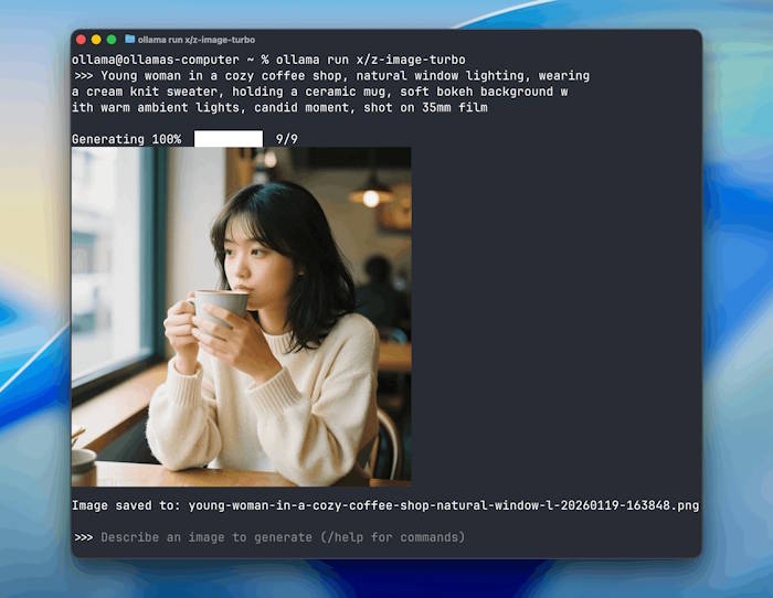 Tạo ảnh chân thực và sống động với Ollama for Mac