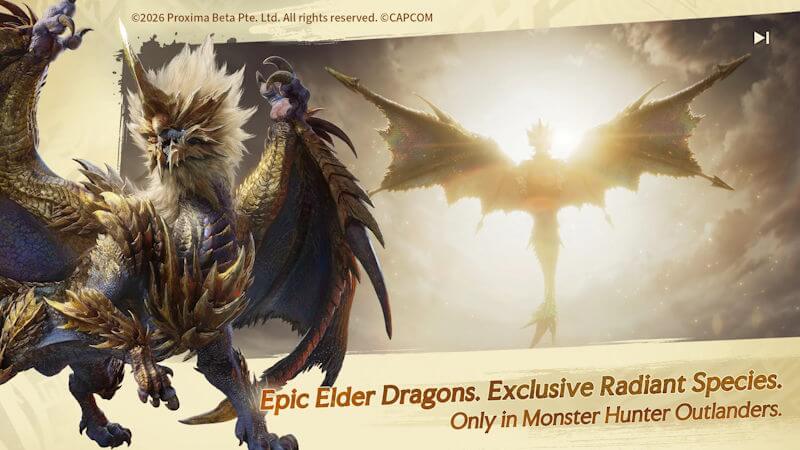 Sắn quái vật trong game Monster Hunter Outlanders